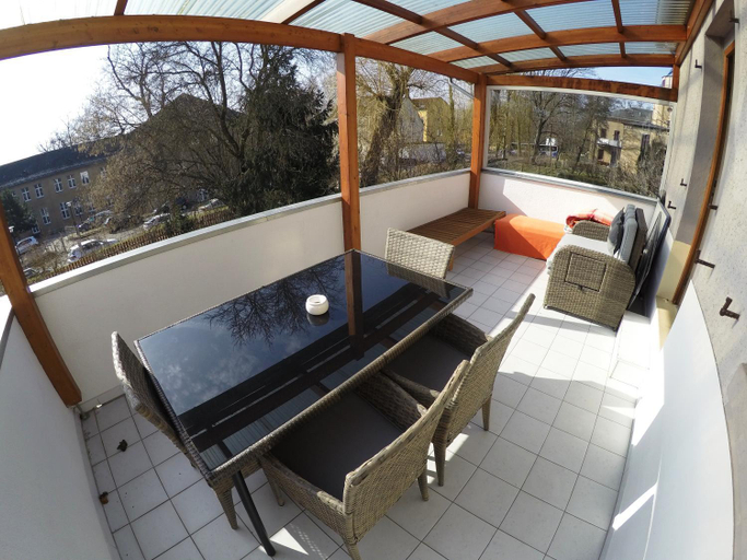 Balcony/terrace, Pension Maria am Schlosspark, Gotha