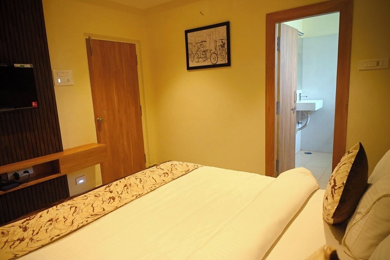 Bedroom 3, The Butterfly Luxury Serviced Apartments Ganesh Nagar Vijayawada, Krishna