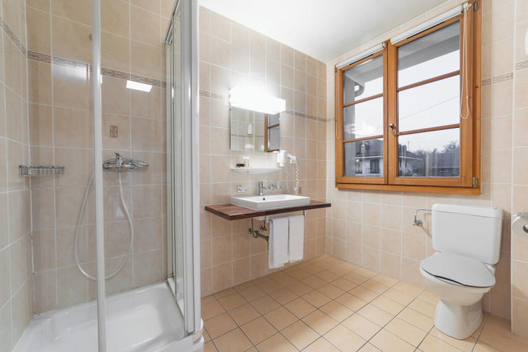 Bathroom 3, Hotel Restaurant Kutchi, Genève