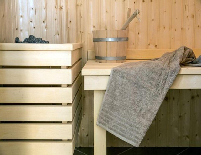 Sauna, Luxushaus Boddenkuste mit Sauna, Vorpommern-Rügen