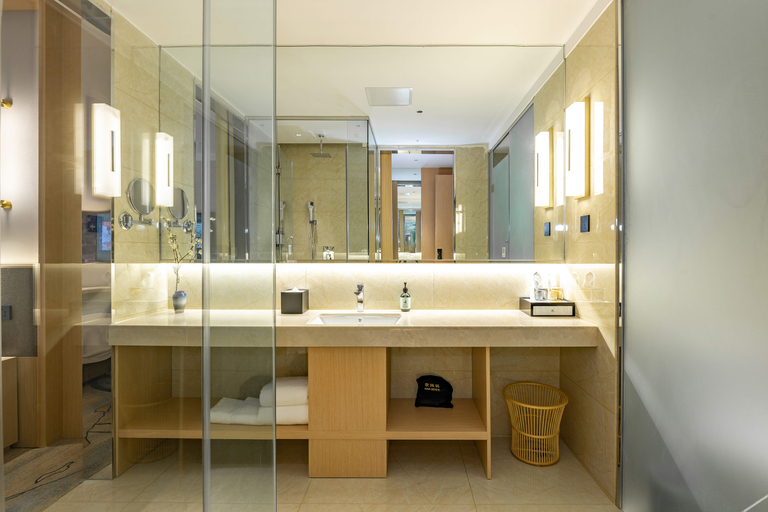 Bathroom 3, Rezen Select Hotel Guanghan High-Speed Railway Station, Deyang