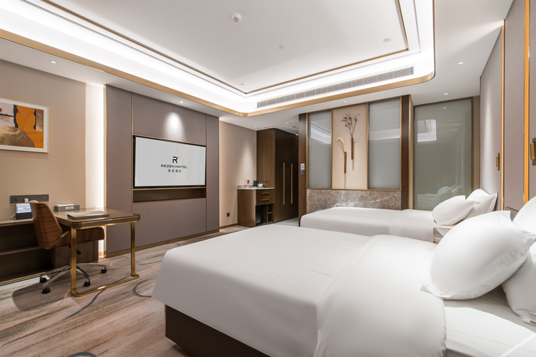 Bedroom 2, Rezen Hotel Huzhou Zhili Junchen, Huzhou
