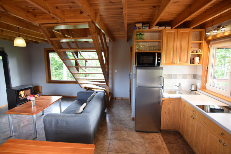 Private kitchen 4, Holiday Home in Parchowo by Lake Mausz, Bytów