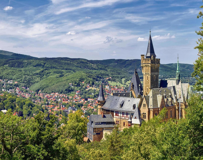 View from property 3, Apartment in Wernigerode Near Harz Castle, Harz