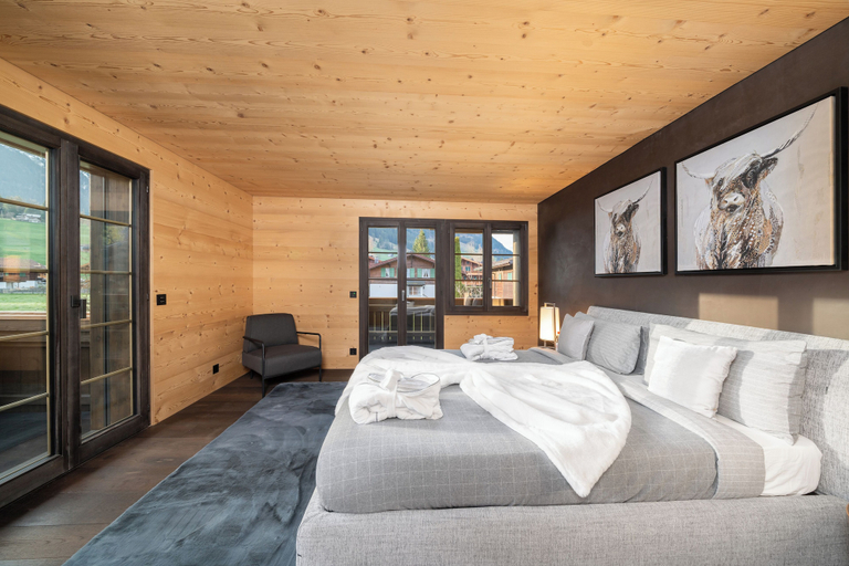 Bedroom 2, Gstaad Residence by Swiss Hotel Apartments, Saanen