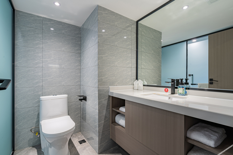 Bathroom 3, Rezen Hotel Renshou Yangguang, Meishan