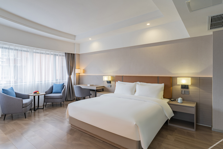 Bedroom 2, Rezen Hotel Renshou Yangguang, Meishan
