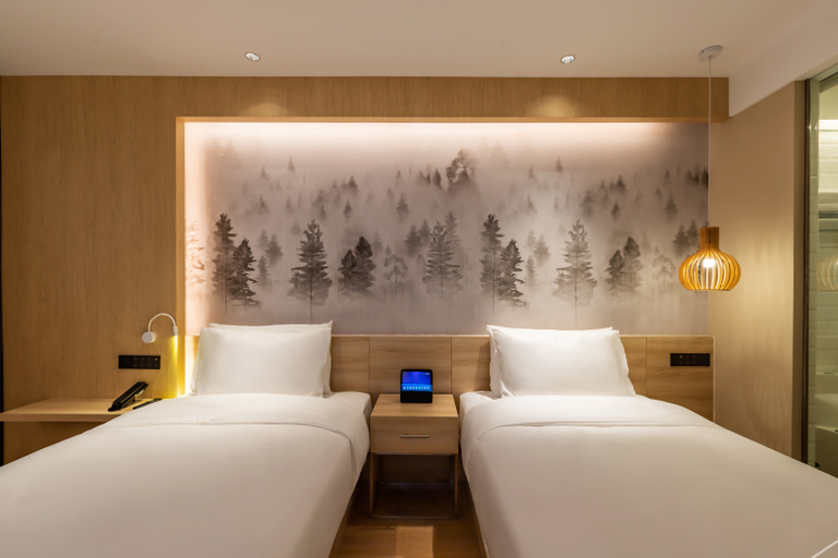 Bedroom 2, Orange Hotel Wuhan Yellow Crane Tower Yangtze River Bridge, Wuhan