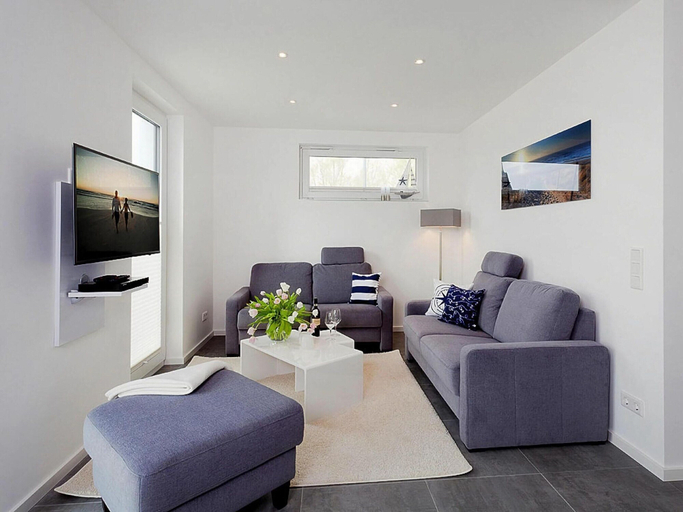 Living room 3, Ferienhaus mit Meerblick und Terrasse, Vorpommern-Greifswald