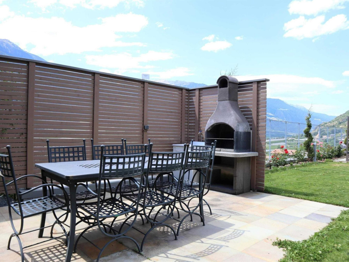 Balcony, Apartment in Goldrain With Pool & Mountain Views, Bolzano