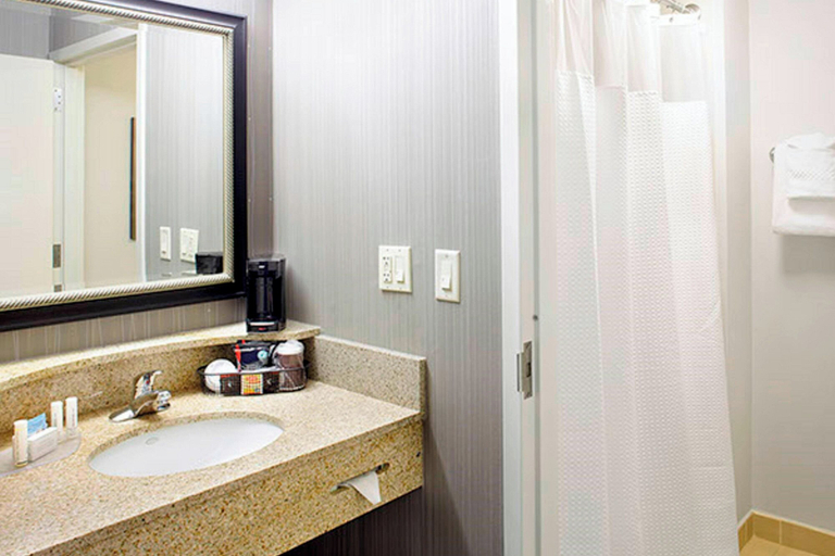 Bathroom 5, Courtyard by Marriott Akron Stow, Summit