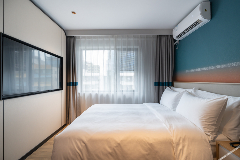 Bedroom 2, Olá Hotel (Estação de Metrô Bantian Norte, Shenzhen), Shenzhen