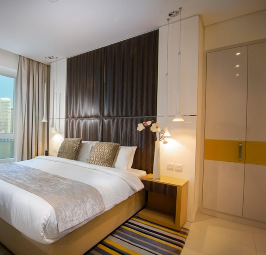 Bedroom 3, OSKENA Vacation Homes - Damac Maison Canal View, Dubai