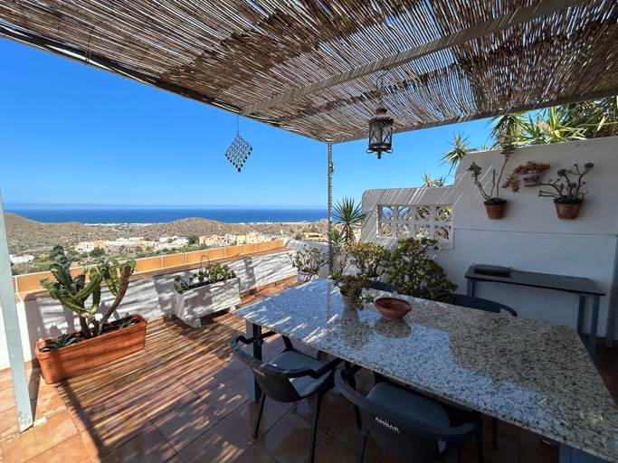 Balcony/terrace 5, Apartment with a great terrace, sea and land views, Almería