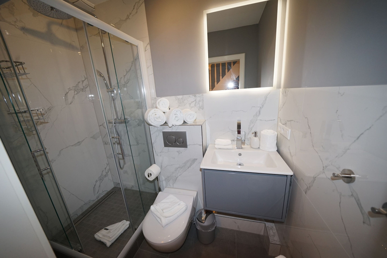 Bathroom 3, Strandvilla Wohnung Strand-brise, Nordfriesland