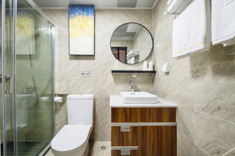 Bathroom 3, Changfeng Future Apartment Hotel, Guangzhou