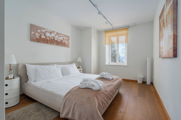 Bedroom 2, Montreux Grand Rue Apartments, Pays-d'Enhaut