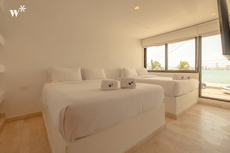 Room 5, w Amazing 4BR Villa w AC n Ocean View, Cartagena de Indias