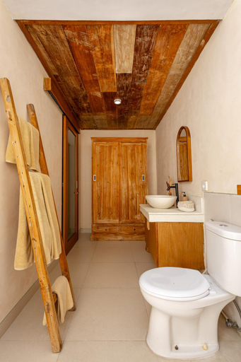 Bathroom 3, The Pink Joglo, a cheerful 3BDR Villa W/Pool and Rice-field view., Badung