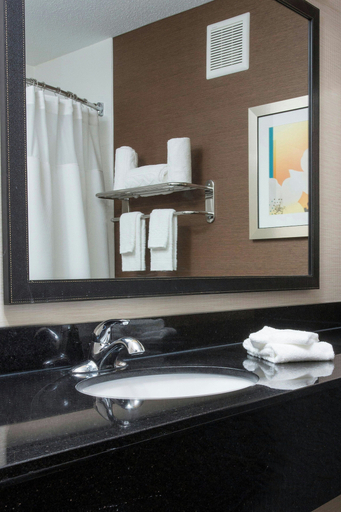 Bathroom 5, Fairfield Inn & Suites Terre Haute, Vigo