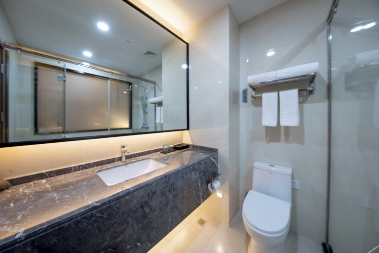 Bathroom 3, Borrman Hotel Nantong Haian Development Zone Logistics Park, Nantong
