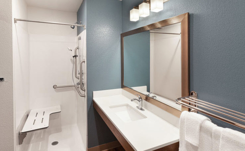 Bathroom 4, Woodspring Suites Waco South, McLennan