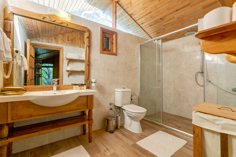 Bathroom, Etenna Beach Bungalow Hotel, Kemer
