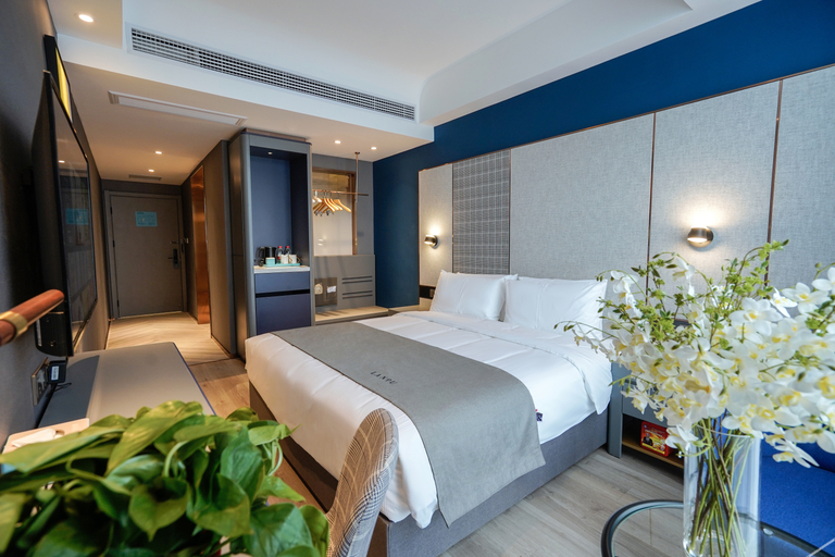 Bedroom 2, LANOU Hotel Anhui Huaibei Xiangshan District People's Government, Huaibei
