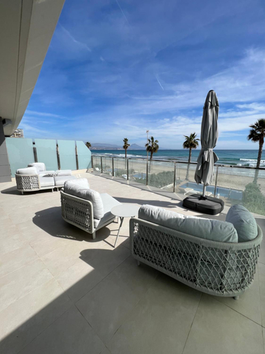 Balcony/terrace 2, Bungalow de lujo 5* 1ª LINEA Playa San Juan, Alicante