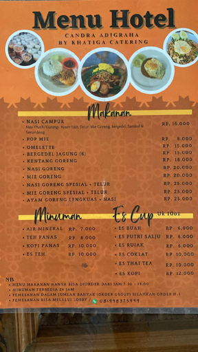 Food & Drinks, Candra Adigraha Hotel By Secoms, Denpasar