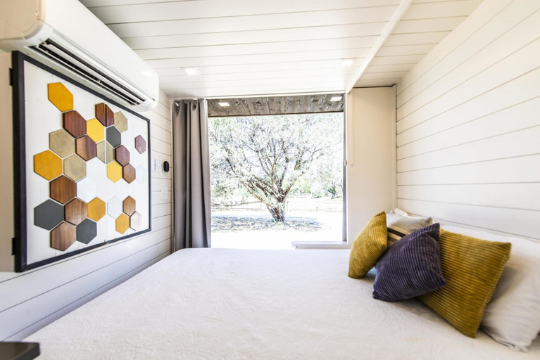 Bedroom 5, Romantic Container Home-the Honeycomb, McLennan