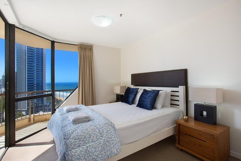 Bedroom 3, Paradise Centre Apartments managed by GCHS, Gold Coast