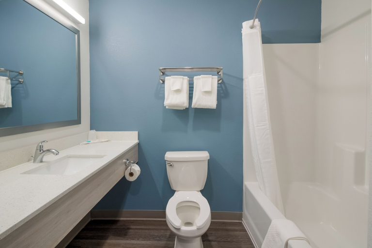 Bathroom 4, Woodspring Suites Charlotte Airport, Mecklenburg
