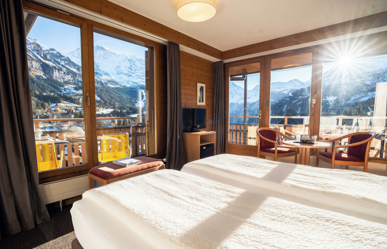Bedroom 3, Hotel Jungfraublick Wengen, Interlaken