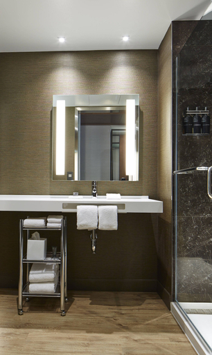 Bathroom 4, AC Hotel by Marriott Portland Downtown, OR, Multnomah