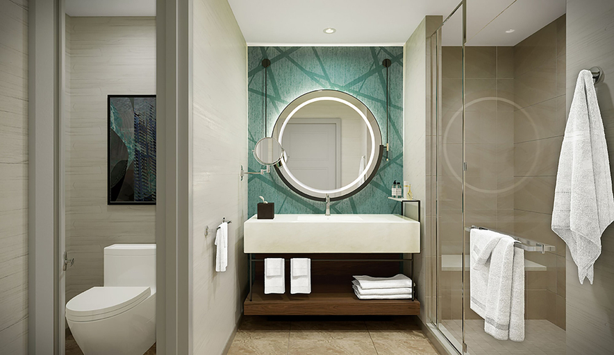 Bathroom 4, Harrah’s Resort Atlantic City Hotel & Casino – A Caesars Rewards Destination, Atlantic