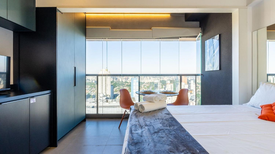 Bedroom 3, Experiencia by Dabra House: Studios com Vista Panoramica, Jardim Paulista!, São Paulo