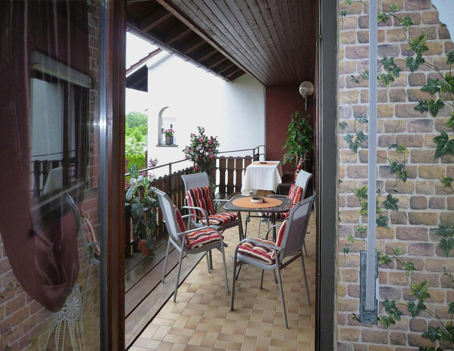 Balcony, Apartment in Langenargen Near Lake Constance, Bodenseekreis