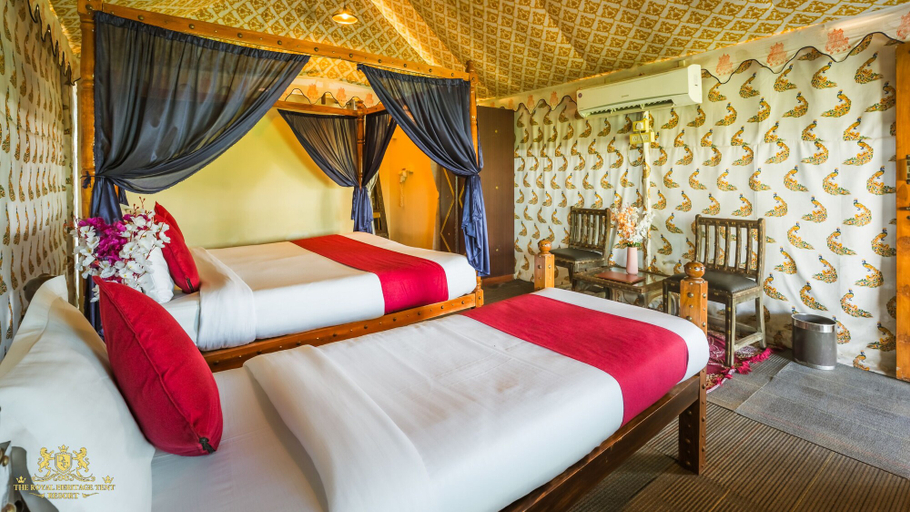 Bedroom 2, The Royal Heritage Tent Resort - Statue Of Unity, Narmada