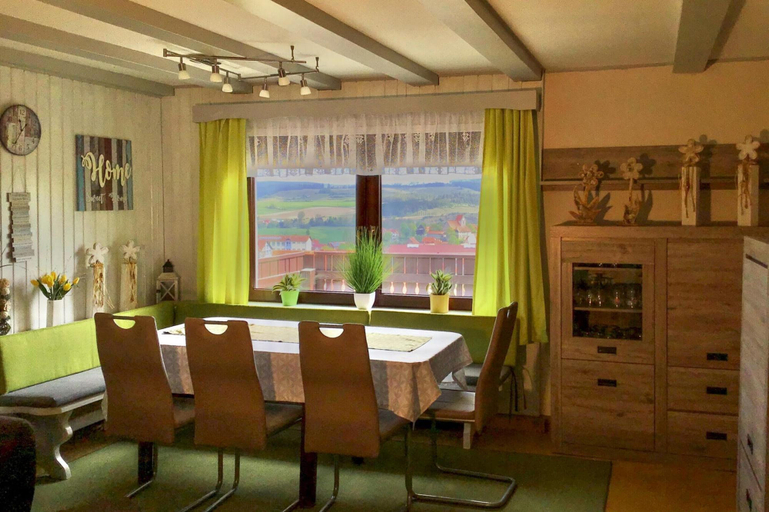 Living room, Ferienhaus Rhoenblick, Kaltensundheim, Schmalkalden-Meiningen