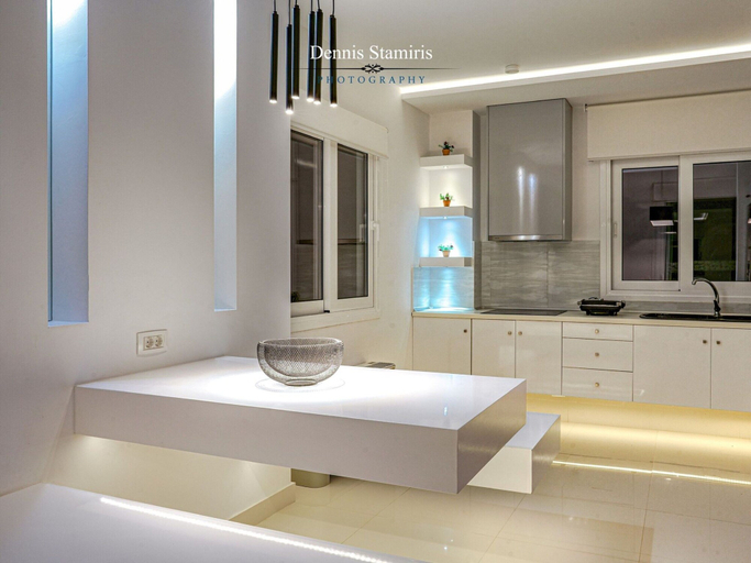 Private kitchen 3, Villa in Tragaki With Pool, Ionian Islands