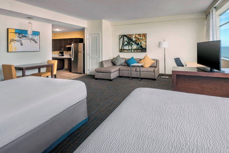 Bedroom 2, Residence Inn Fort Lauderdale Pompano Beach / Oceanfront, Broward
