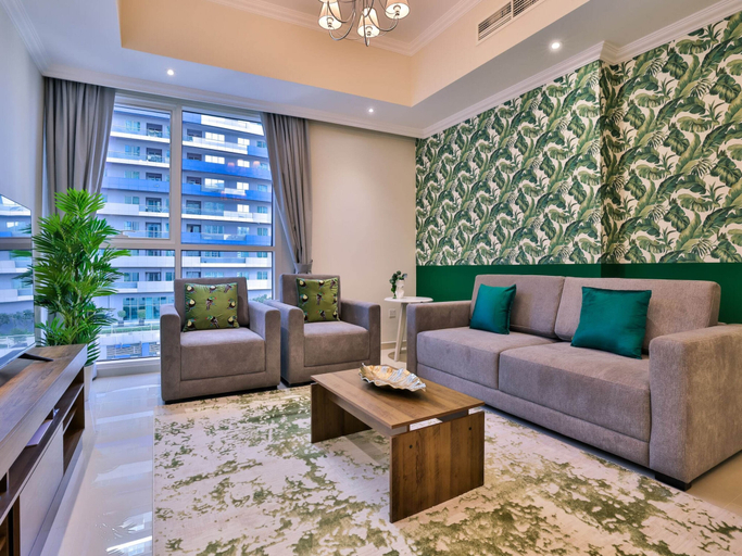 Living room 2, Deluxe 3brburj Khalifa-gym/pool by Belvilla, Dubai