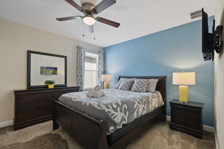 Bedroom 4, Spacious Retreat With Pool, Spa & Themed Rooms, Osceola