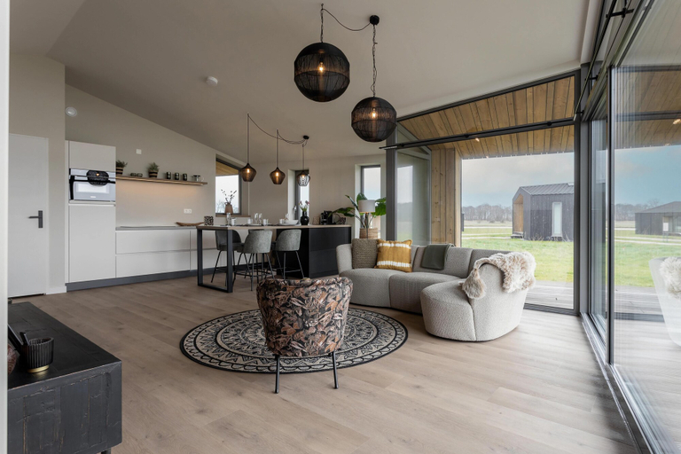 Living room 4, Nature Escape w/ Sauna, Noord-Beveland