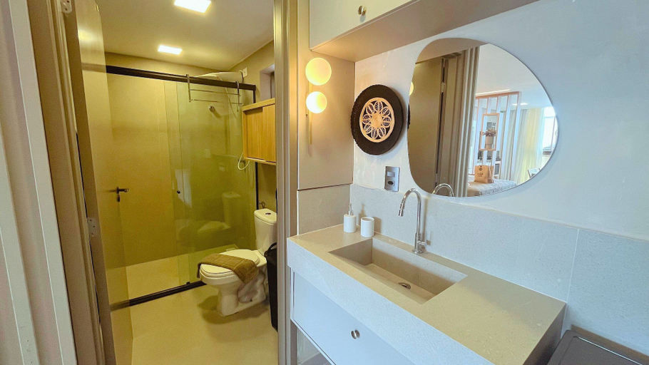 Bathroom 4, Flat FM20 Cabo Branco Deluxe - By Almare, João Pessoa