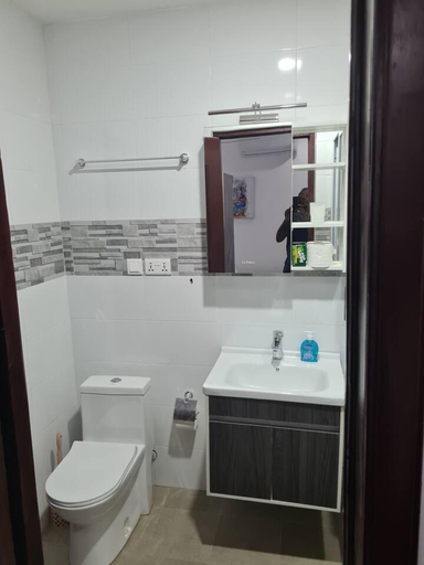 Bathroom 4, Spacious, Quiet & Cozy- Close to Highway-parking, Tema
