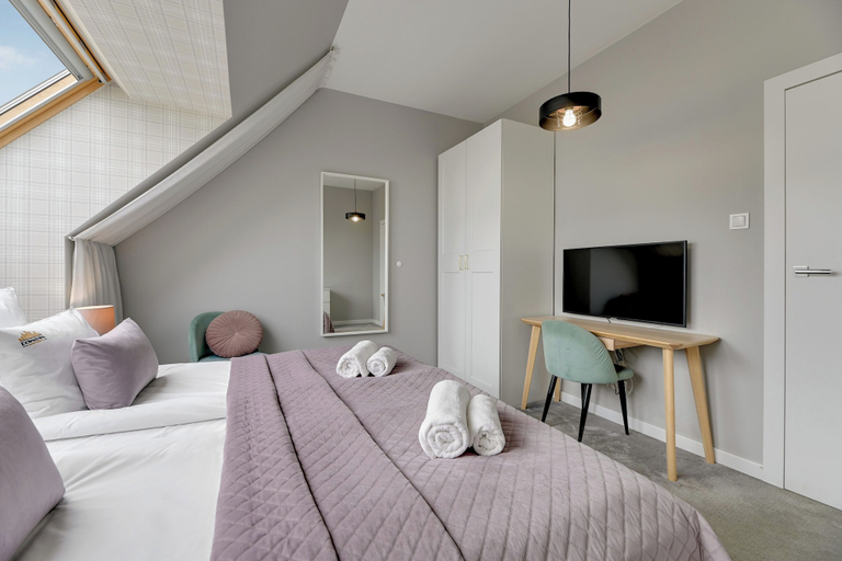 Bedroom 3, Riverside Nowa Motława SPA, Pool, Gym & Parking by Downtown Apartments, Gdańsk City