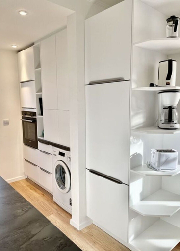 Private kitchen 2, Holiday Apartment Riff, Leer