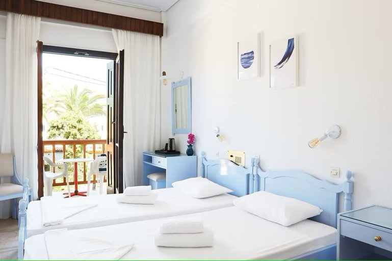 Bedroom 4, Potokaki Beachfront Hotel, North Aegean